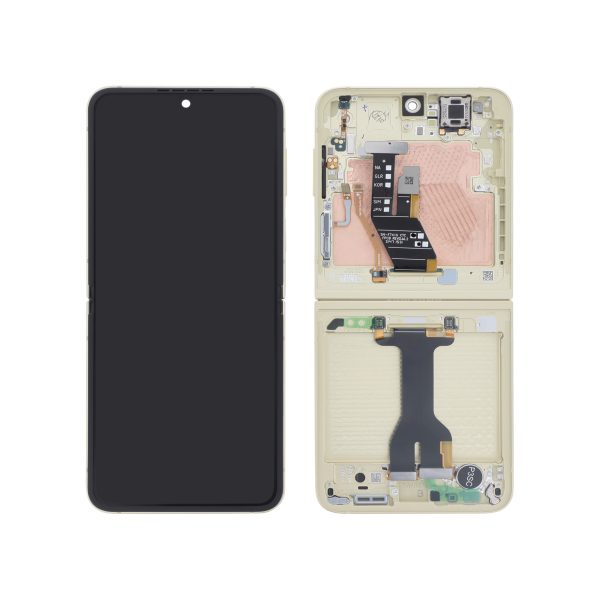 Ecrã Display amarelo para Samsung Galaxy Z Flip6 (F741B) (SERVICE PACK)