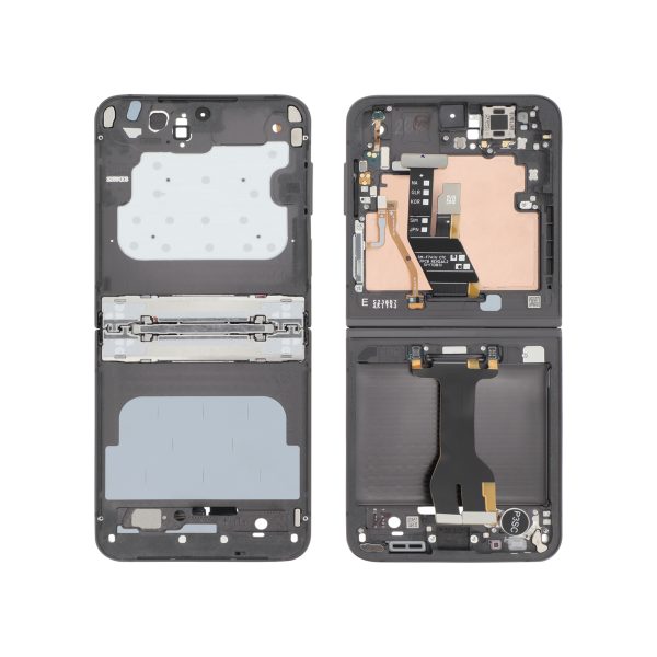 Frame Central para Samsung Galaxy Z Flip6 (F741B) - Preto (SERVICE PACK)