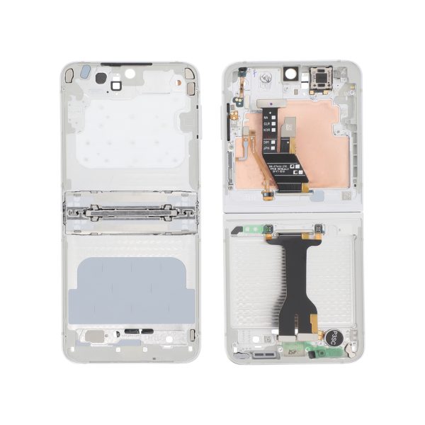 Frame Branco para Samsung Galaxy Z Flip6 (F741B) (SERVICE PACK)