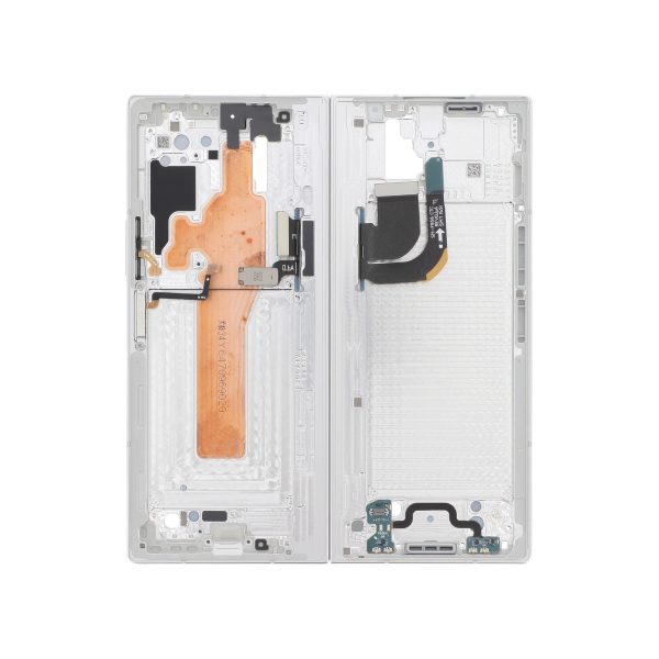 Frame Central Branco para Samsung Galaxy Z Fold6 (F956B) (SERVICE PACK)