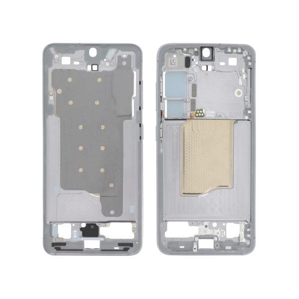 Frame Central Cinzento para Samsung Galaxy S25 (S931B) (SERVICE PACK)