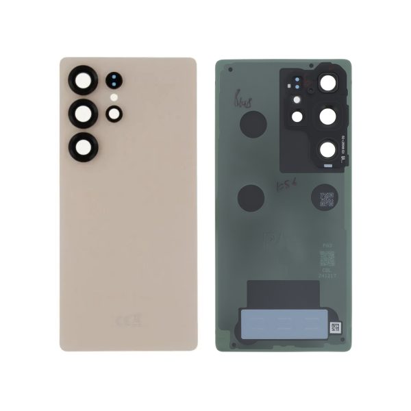 Tampa Traseira para Samsung Galaxy S25 Ultra Ouro Rosa Titânio (SERVICE PACK)