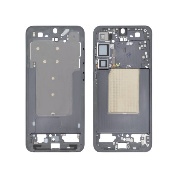Frame Central Samsung para Galaxy S25+ Preto Absolute (SERVICE PACK)