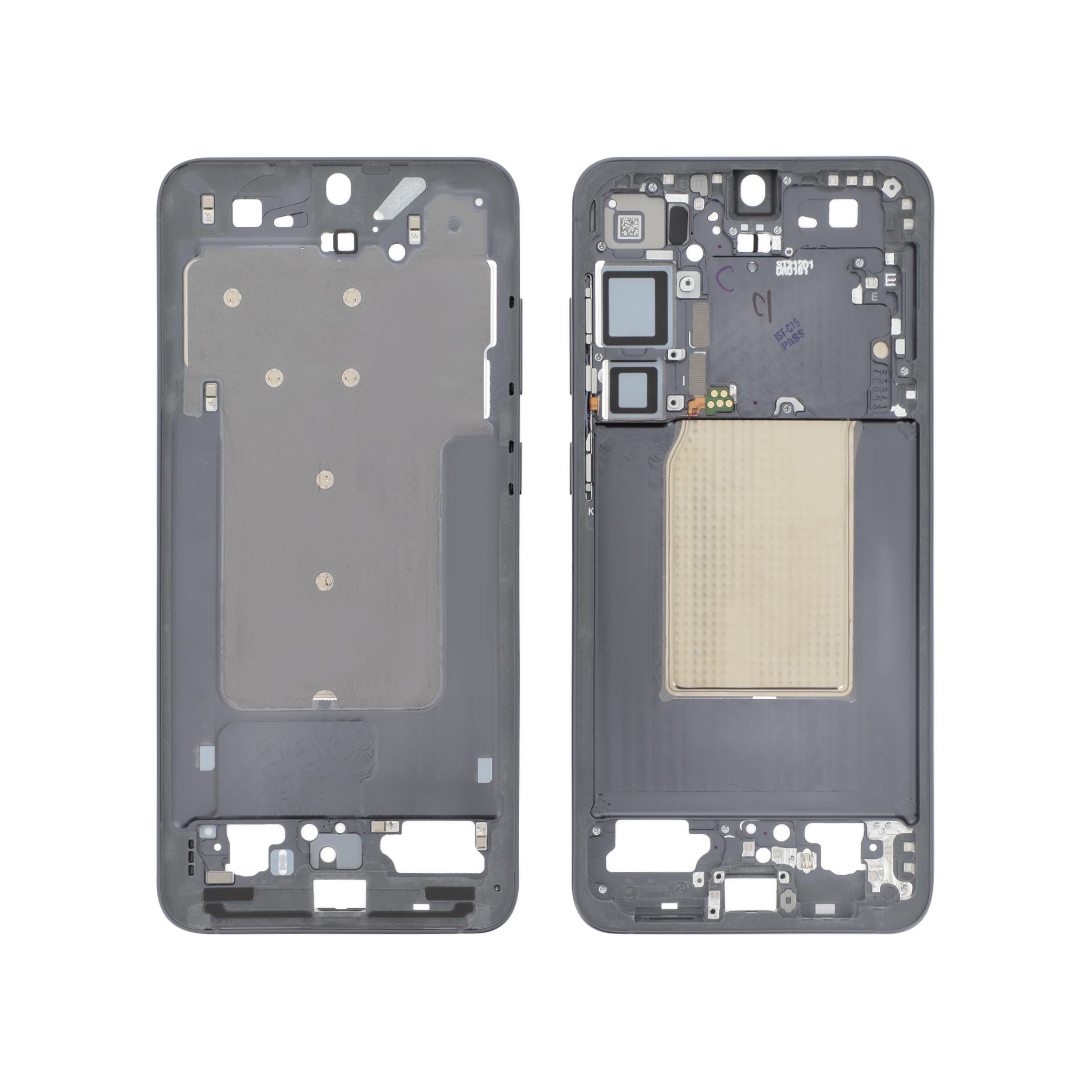 gh82-36367e-0000 Frame Central Samsung para Galaxy S25+ Preto Absolute (SERVICE PACK) - Image 1