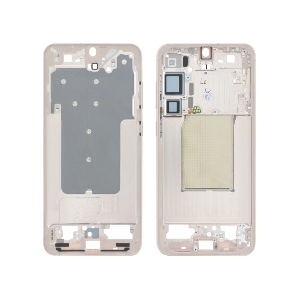 Frame Central Samsung para Galaxy S25+ Ouro Rosa (SERVICE PACK)