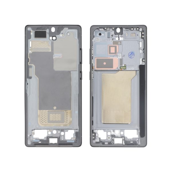 Frame Central Preto Absolute para Galaxy S25 Ultra (S938B) (SERVICE PACK)