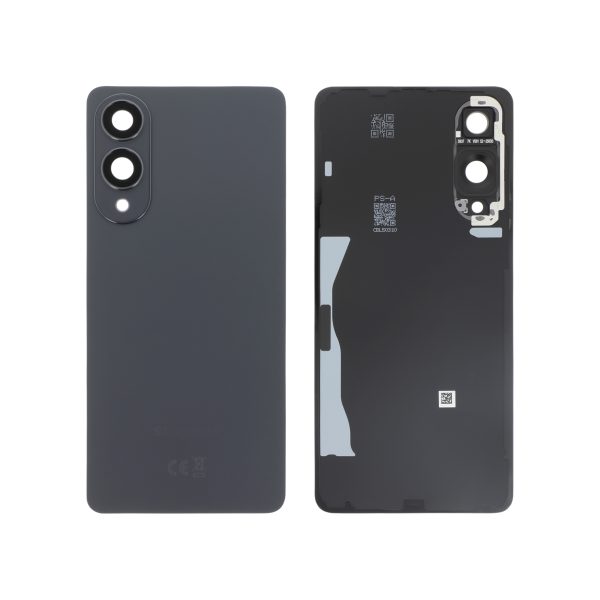 Tampa Traseira Titânio Preta para Galaxy S25 Edge (S937B) (SERVICE PACK)