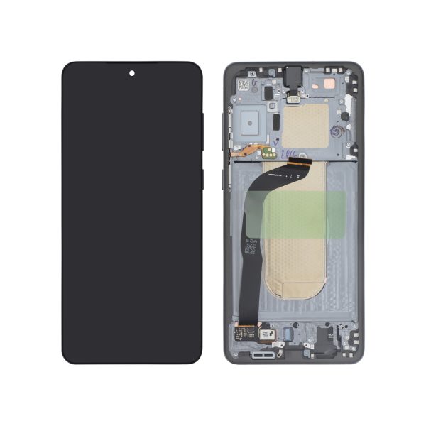 Ecrã Display para Samsung Galaxy S25 Edge Absolute Titânio Preto (SERVICE PACK)