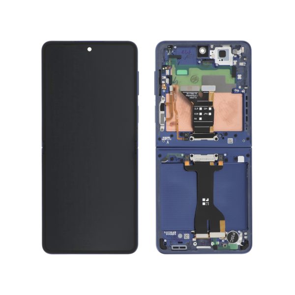 Ecrã Display para Samsung Galaxy Z Flip7 Azul Noturno (F766B) (SERVICE PACK)