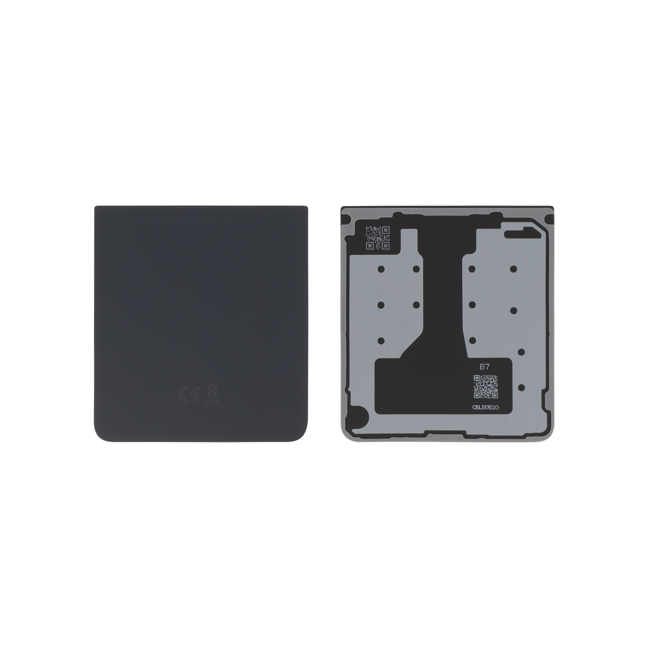 gh82-37594c-0000 Tampa Traseira para Samsung Galaxy Z Flip7 Absolute Preta (SERVICE PACK) - Image 1
