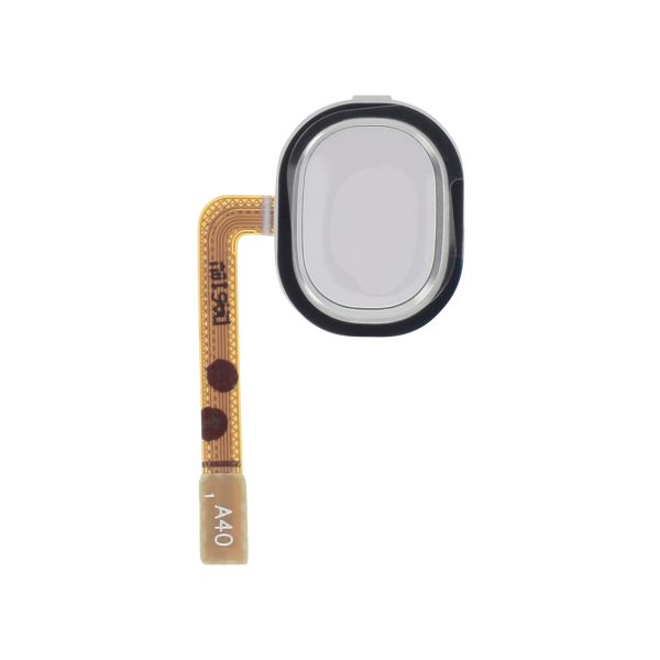 Sensor de impressão digital Branco para Samsung Galaxy A40 (A405F) (SERVICE PACK)