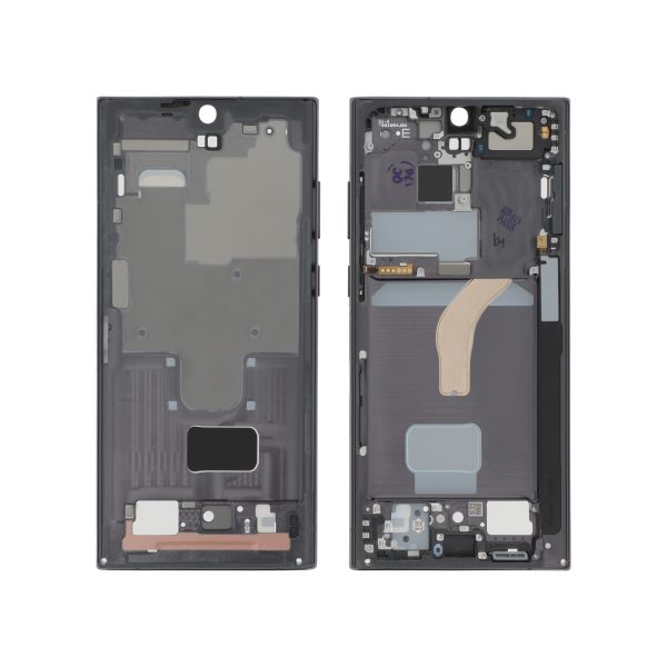 Frame para Samsung Galaxy S22 Ultra (S908B) - Preto (SERVICE PACK)