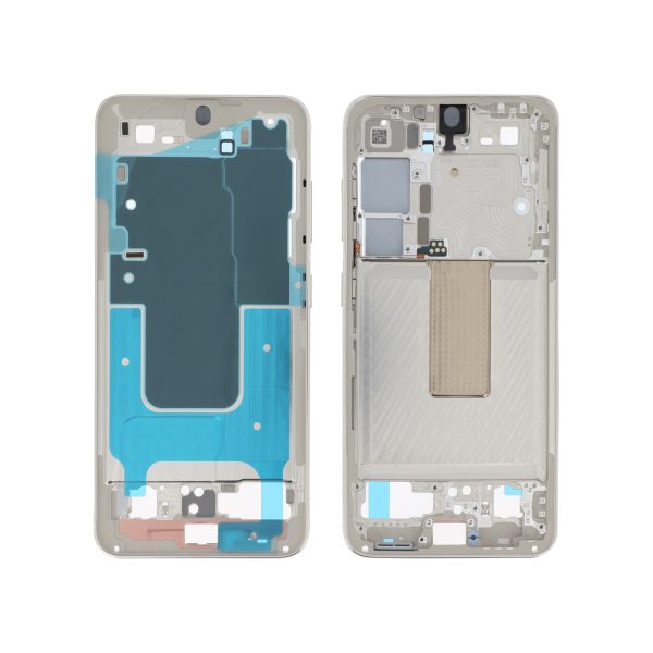 Frame Central para Samsung Galaxy S23 (S911B) - Bege (SERVICE PACK)