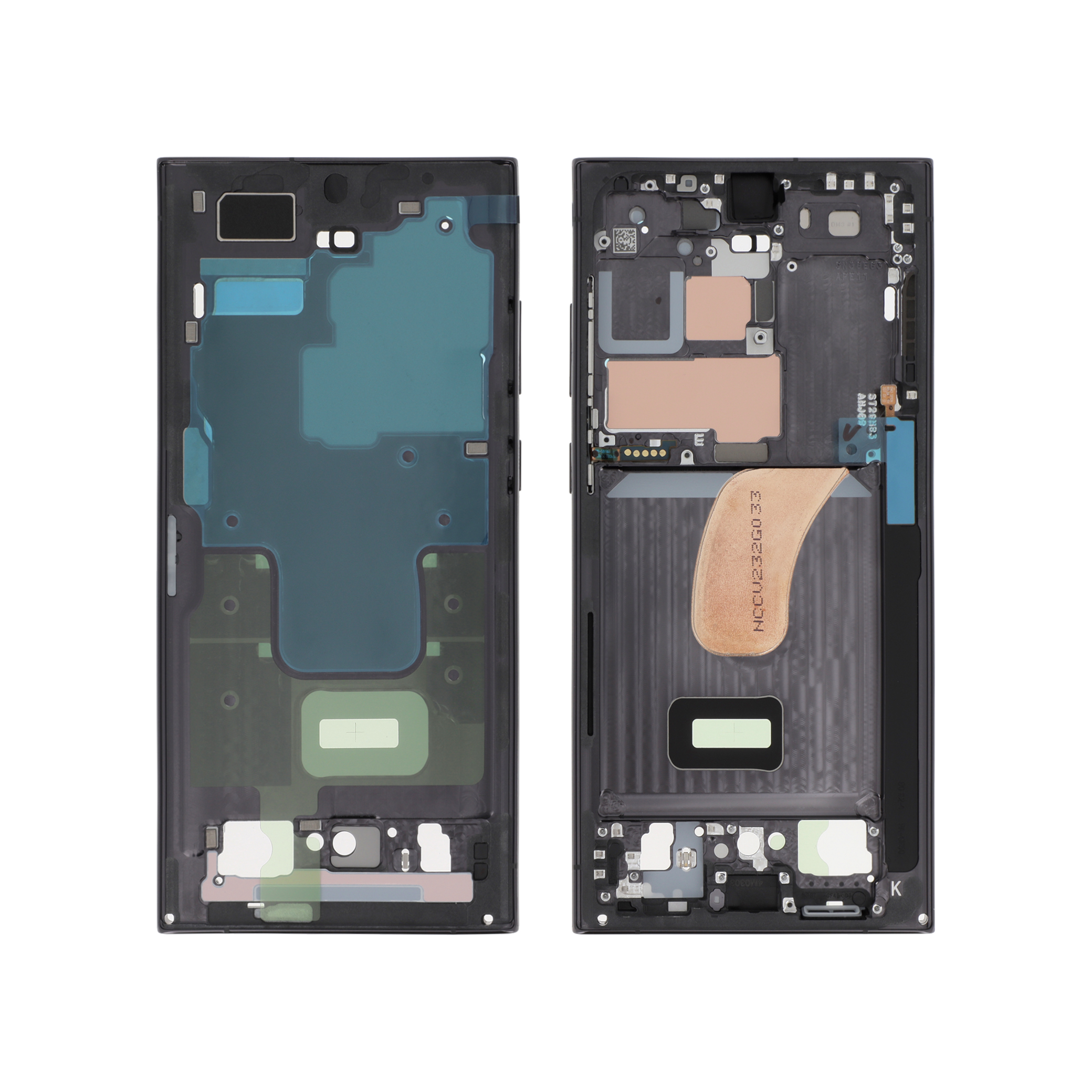 gh96-15833a-s-0000_1 Frame Central Preto para Samsung Galaxy S23 Ultra (S918B) (SERVICE PACK) - Image 1
