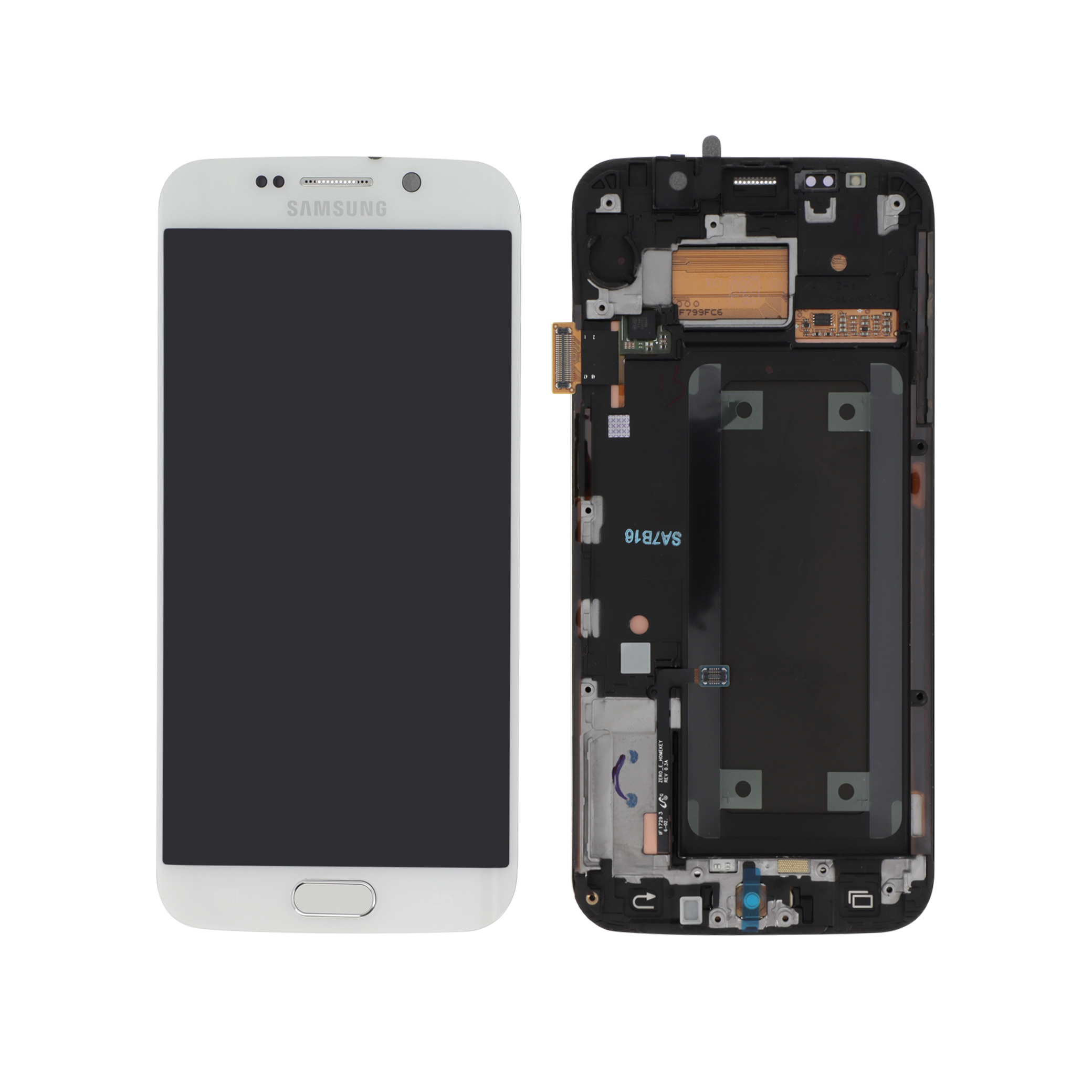 gh97-17162b-0000 Ecrã Display para Samsung Galaxy S6 Edge Branco (G925F) (SERVICE PACK) - Image 1