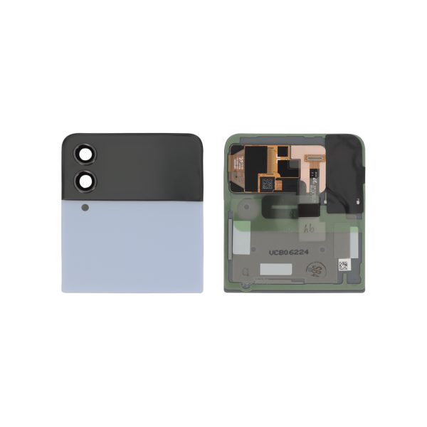 Tampa Traseira Superior Azul para Samsung Galaxy Z Flip4 (F721B) (SERVICE PACK)