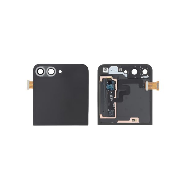 Tampa Traseira Superior Prateada para Samsung Galaxy Z Flip6 (F741B) (SERVICE PACK)