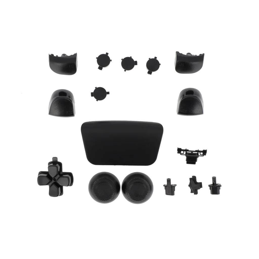 Kit 16 Botões para Controlador PS5 DualSense (Preto)