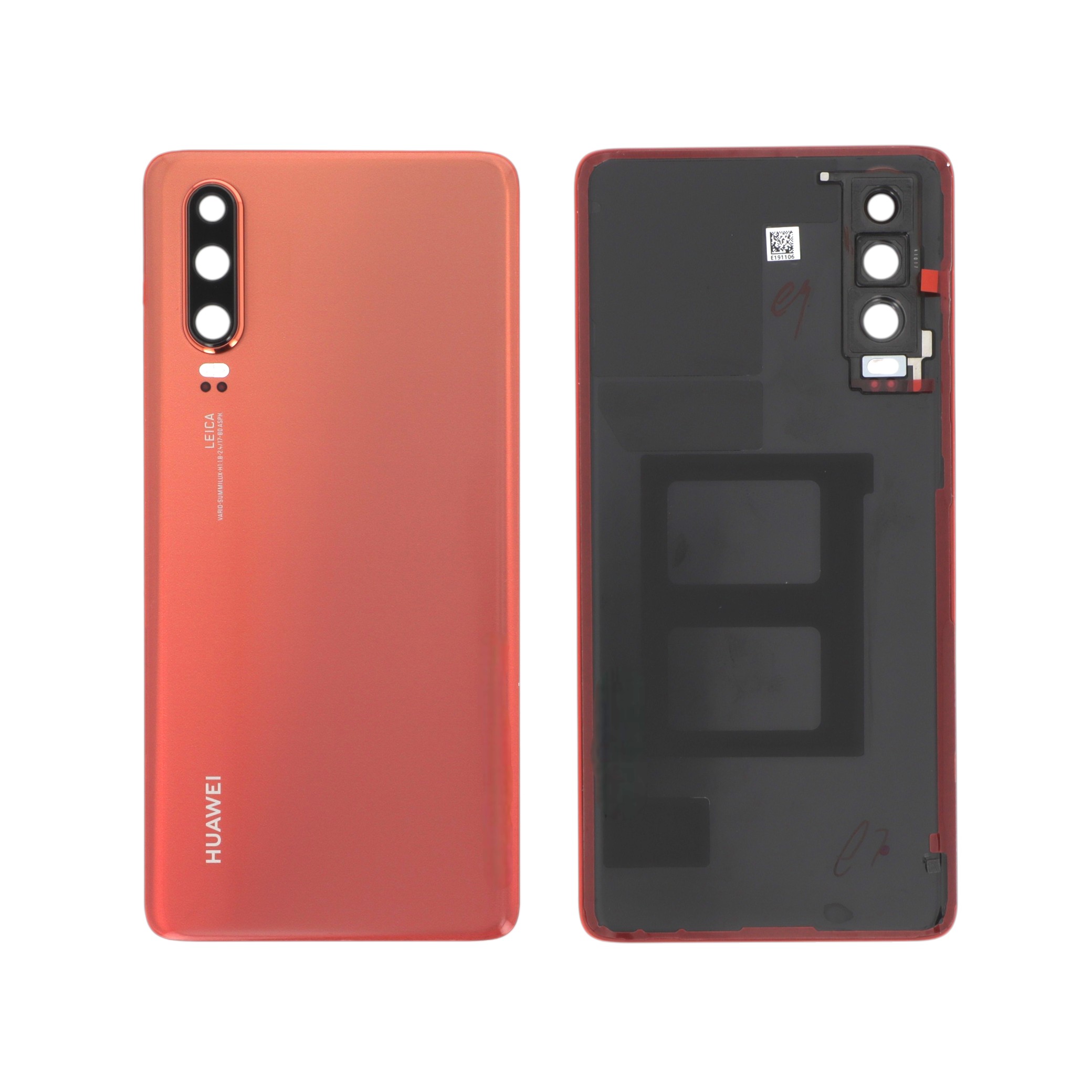 s02352nmq-0000 Tampa Traseira Laranja para Huawei P30 (SERVICE PACK) - Image 1
