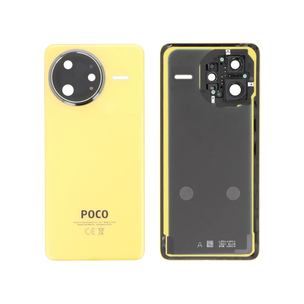 Tampa Traseira Amarela para Xiaomi Poco F7 Ultra (SERVICE PACK)
