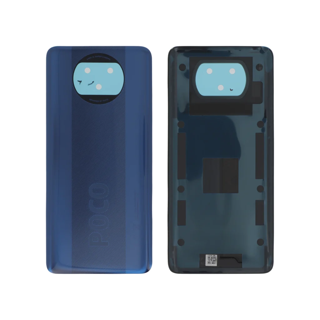 Tampa Traseira Azul para Xiaomi Poco X3 (SERVICE PACK)