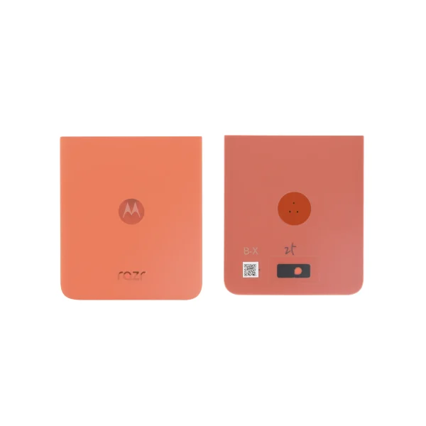 Tampa Traseira Laranja para Motorola Razr 50 (SERVICE PACK)