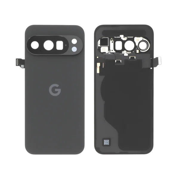 Tampa Traseira para Google Pixel 10 Pro — Volcanic Preta (SERVICE PACK)