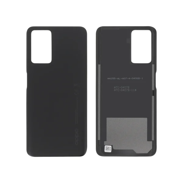 Tampa Traseira para Oppo A76/A96 - Preta (SERVICE PACK)