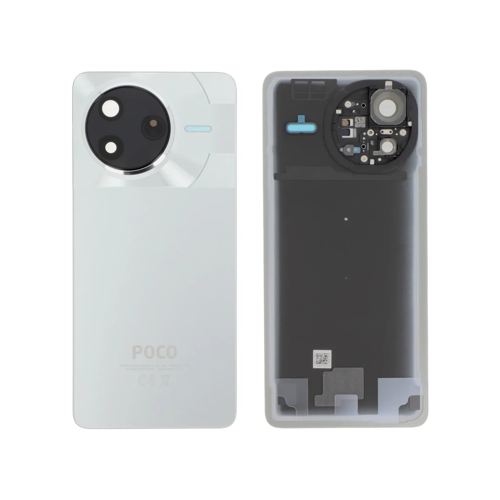 Tampa Traseira para Xiaomi Poco F7 Pro 5G - Prateada (SERVICE PACK)