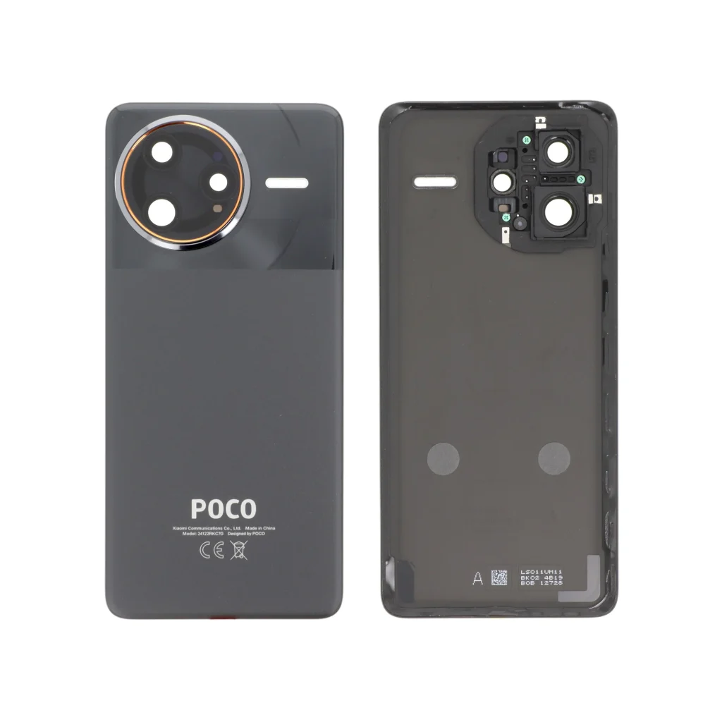Tampa Traseira para Xiaomi Poco F7 Ultra - Preta (SERVICE PACK)