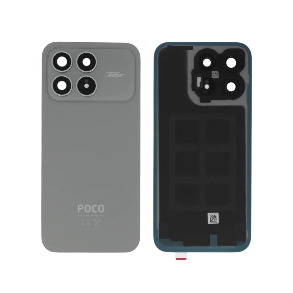 Tampa Traseira para Xiaomi Poco F8 Pro, Prateada (SERVICE PACK)