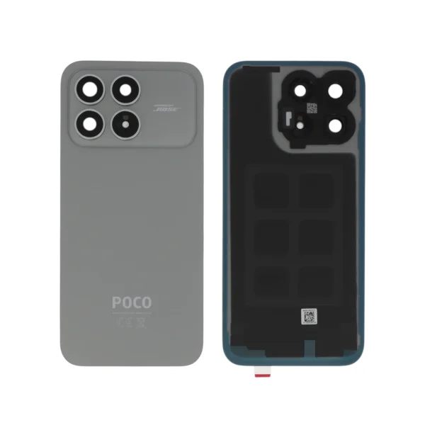 Tampa Traseira para Xiaomi Poco F8 Pro, Prateada (SERVICE PACK)