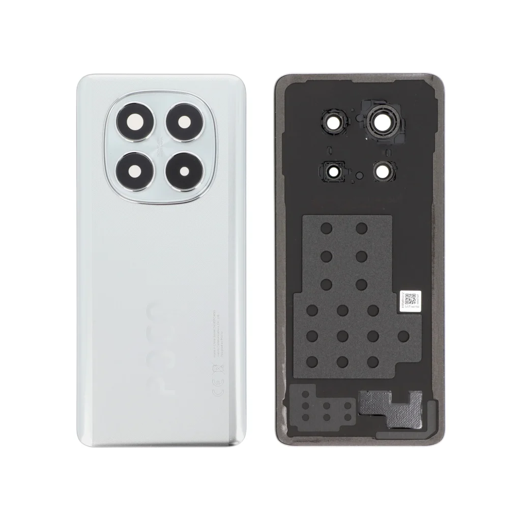 Tampa Traseira para Xiaomi Poco X7 - Prateada (SERVICE PACK)