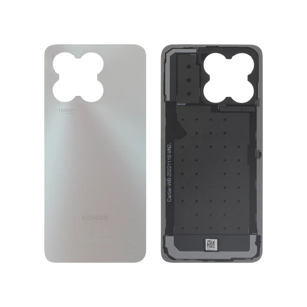 Tampa Traseira prateada para Honor X8a (SERVICE PACK)