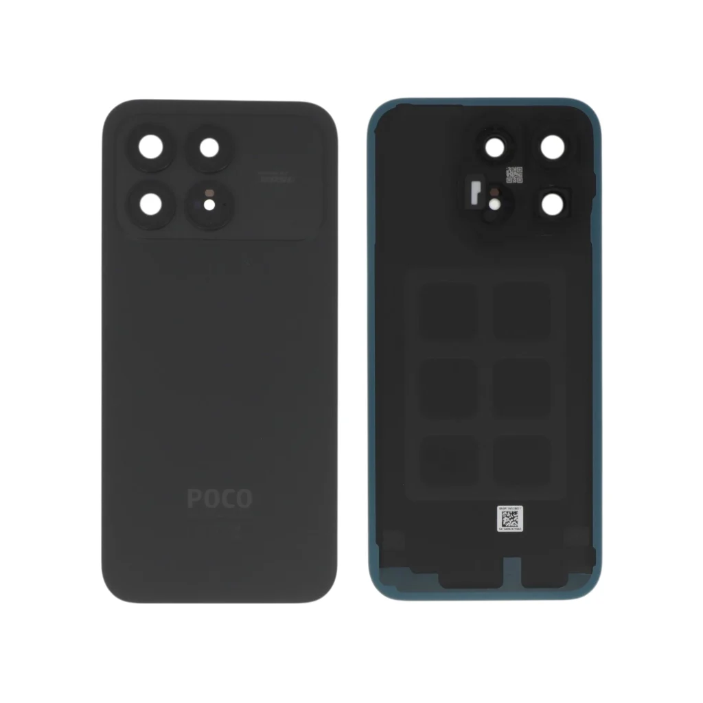 Tampa Traseira Preta para Xiaomi Poco F8 Pro (SERVICE PACK)