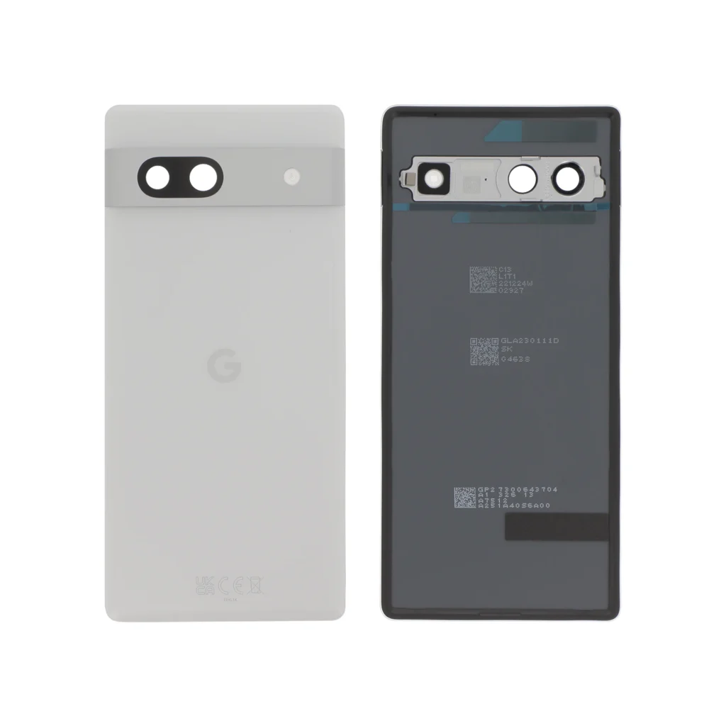 Tampa Traseira Tampa Traseira Branca para Google Pixel 7A (SERVICE PACK)