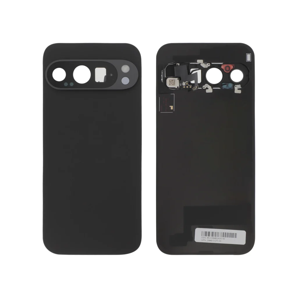 Tampa Traseira Tampa Traseira Preta Volcanic para Google Pixel 9 Pro (SERVICE PACK)