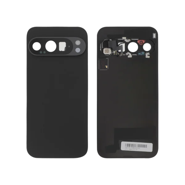 Tampa Traseira Tampa Traseira Preta Volcanic para Google Pixel 9 Pro (SERVICE PACK)