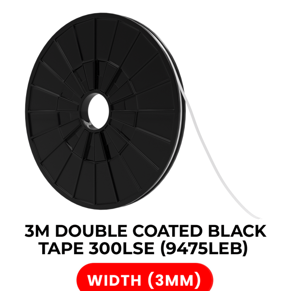Fita Adesiva de Dupla Face em Poliéster 300LSE de Alta Resistência – 3 mm × 25 m (Ref. 9475LEB)