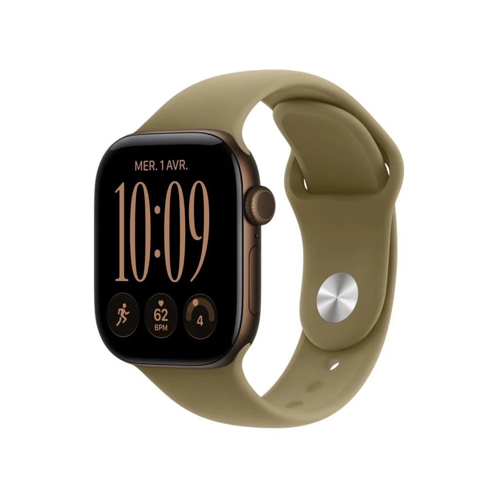 Apple Watch Series 12 46mm Dark Bronze (GPS + Cellular) (with Olive Sport Band) (M/L)