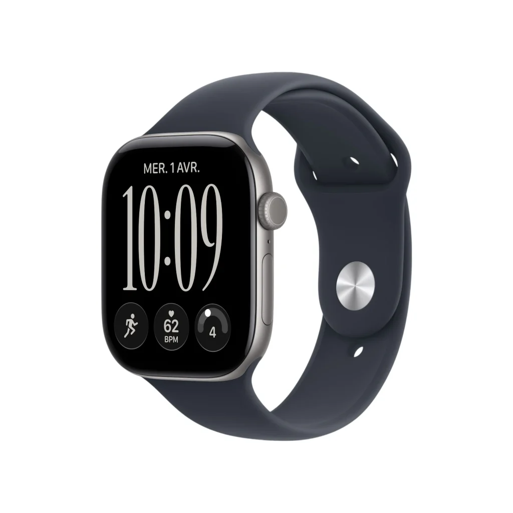 Apple Watch Series 12 46mm Space Gray (GPS) (with Sports Band Blue Navy) (M/L)