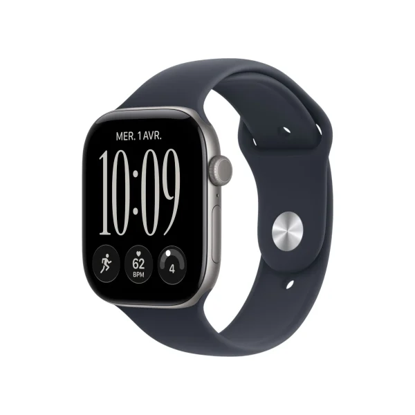 Apple Watch Series 12 46mm Space Gray (GPS) (with Sports Band Blue Navy) (M/L)