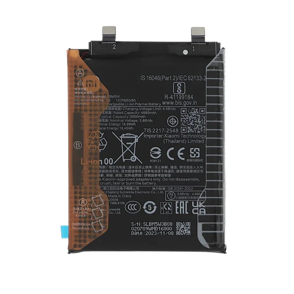 Bateria BM5W para Xiaomi Poco F6 Pro / Xiaomi 14T Pro (SERVICE PACK)
