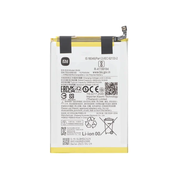 Bateria BN56 para Xiaomi Redmi 9A/9AT/9C/10A (SERVICE PACK)