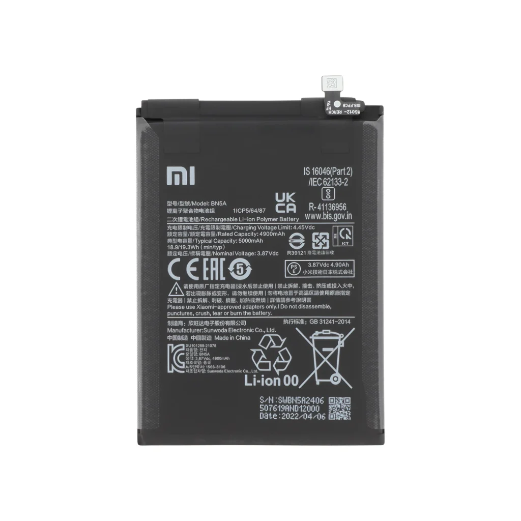 Bateria BN5A para Redmi Note 10 5G - Xiaomi (SERVICE PACK)