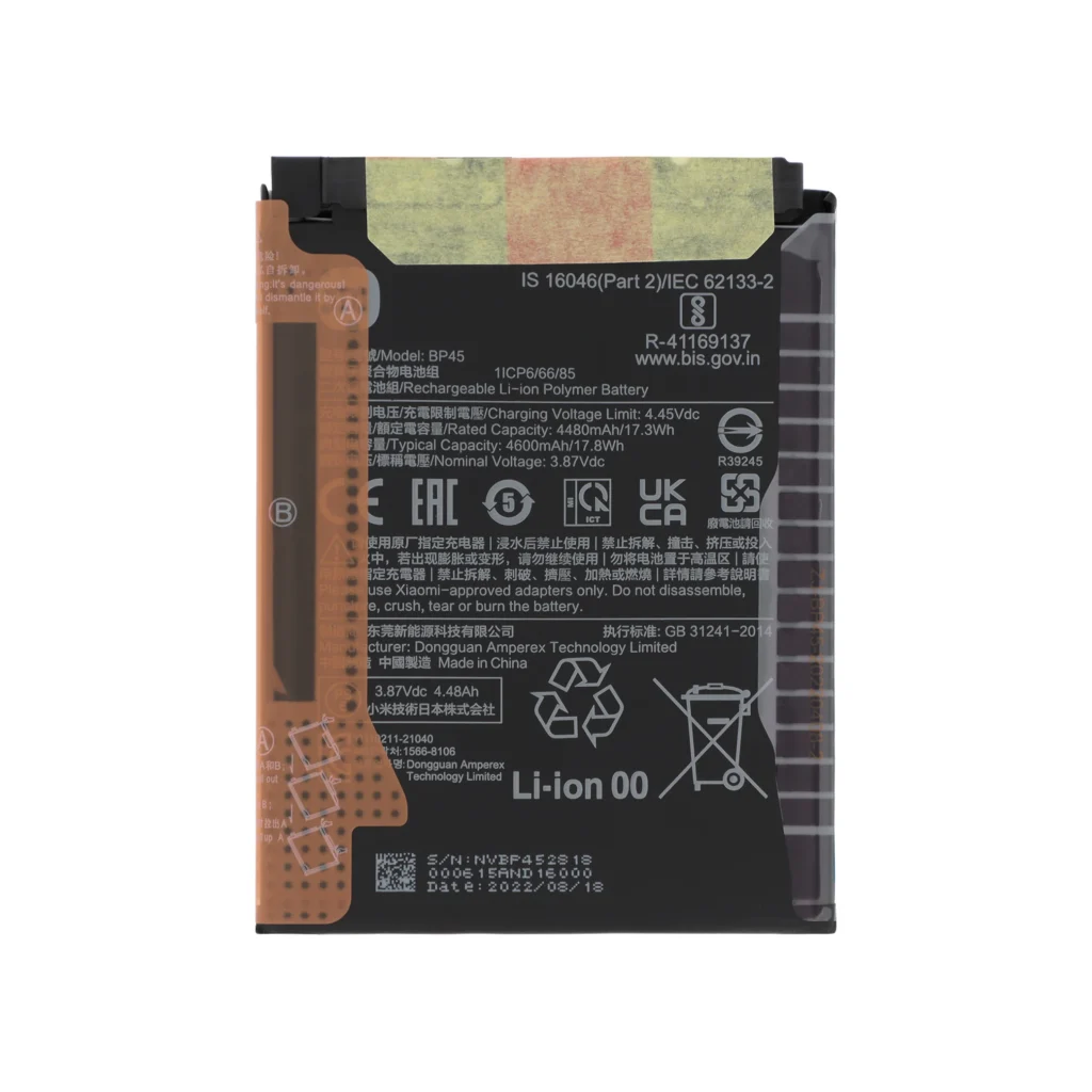 Bateria BP45 para Xiaomi 12 Pro (SERVICE PACK)