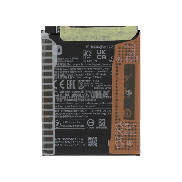 Bateria BP46 para Xiaomi 12 / Xiaomi 12X (SERVICE PACK)