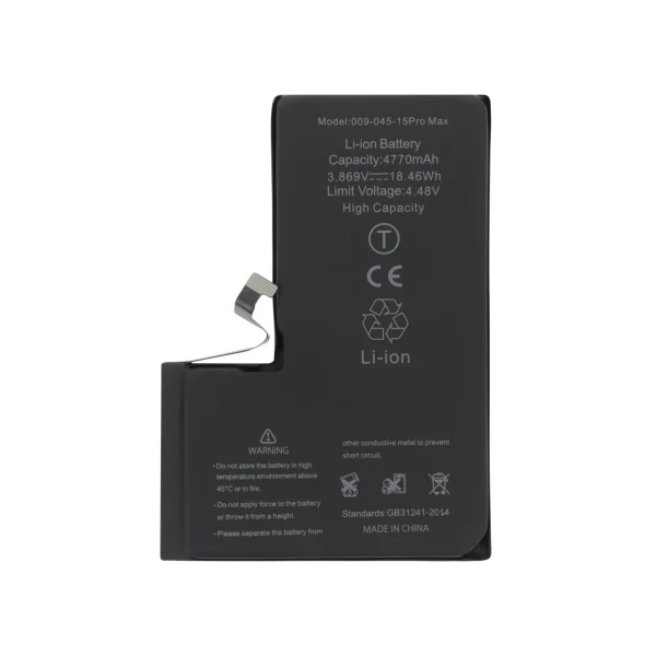 Bateria para iPhone 15 Pro Max Alta Capacidade (Ti)