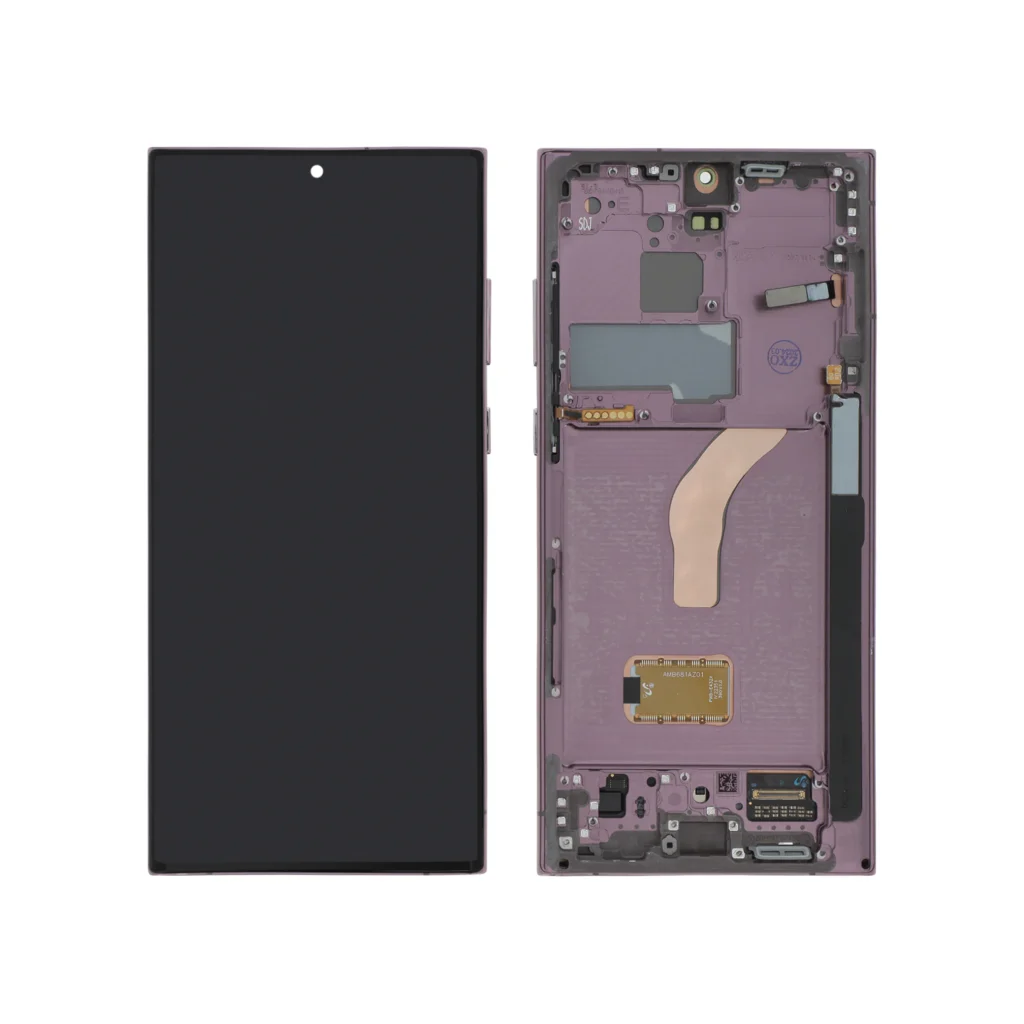 Ecrã Display Bordô para Samsung Galaxy S22 Ultra (Com Frame) - OEM ReLife