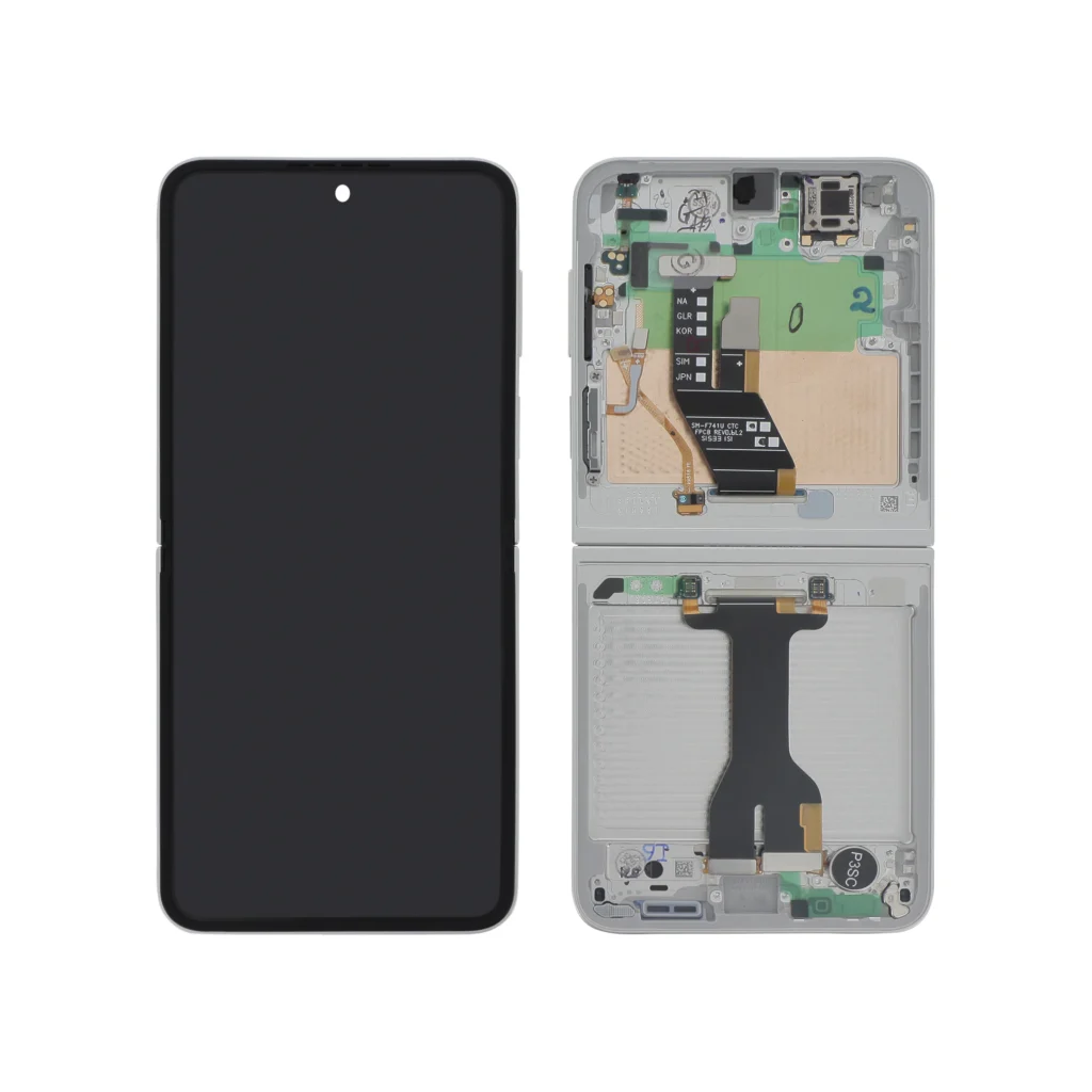 Ecrã Display Branco para Samsung Galaxy Z Flip7 FE (F761B) (SERVICE PACK)